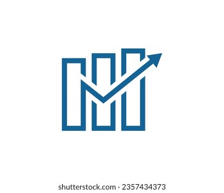 Business Trading Finance M letter Logo Template Vector