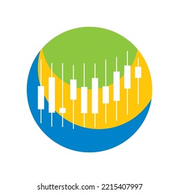 Plantilla de diseño plano vectorial del logotipo de comercio de negocios