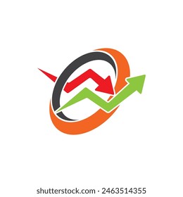 Plantilla de diseño plano de Vector de logotipo de negocios