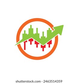 Plantilla de diseño plano de Vector de logotipo de negocios