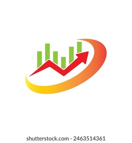 Plantilla de diseño plano de Vector de logotipo de negocios