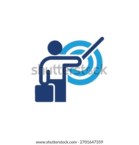 Business Trainer colored icon vector design good for web or mobile app