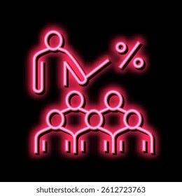 business trainer conference neon light sign vector. business trainer conference illustration