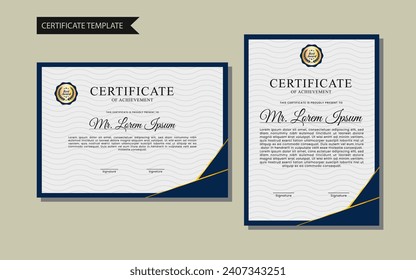 Business, Training Achievement Certificate Template