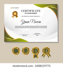 Business, Training Achievement Certificate Template