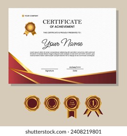 Business, Training Achievement Certificate Template