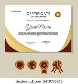 Business, Training Achievement Certificate Template
