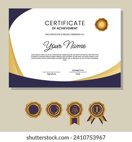 Business, Training Achievement Certificate Template
