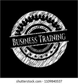  Business Training with chalkboard texture
