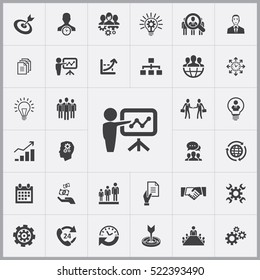 business training icon. business planning icons universal set for web and mobile