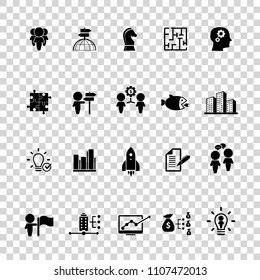 Business training icon set