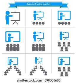 Business Training Icon Set