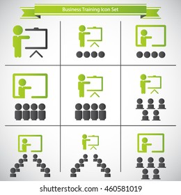 Business Training Icon Set