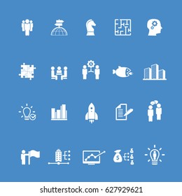 Business training icon set