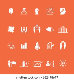 Business training icon set