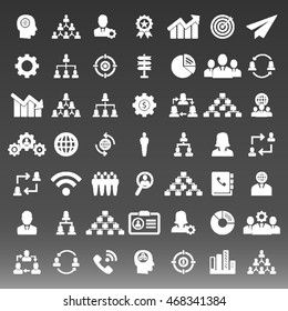 Business and training Icon Set Vector Illustration