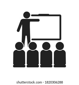 Business Training icon. Vector Illustration.