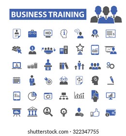 business training icons