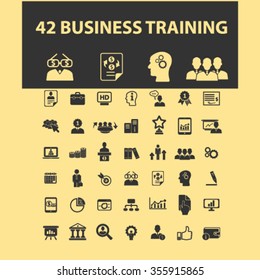 ícones de treinamento de negócios