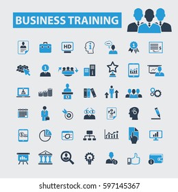 Business Training Icons
