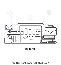 Ilustración de formación empresarial, vector modificable
