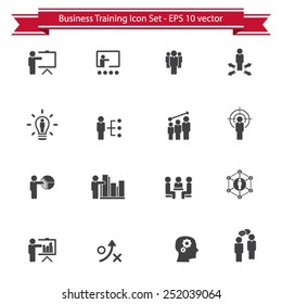 Business Training - Learning Icon Set