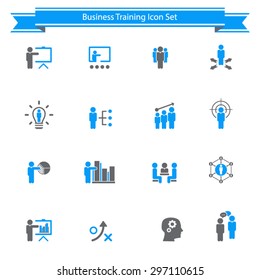 Business Training - Learning Icon Set