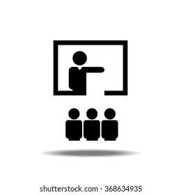 Business Training And Learning Single Icon