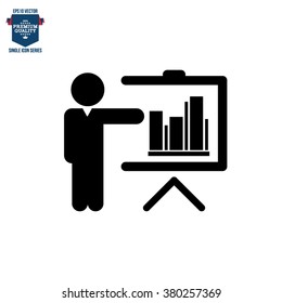 Business Training And Learning Single Icon Vector Illustration