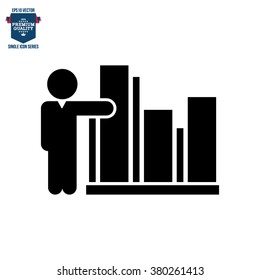 Business Training And Learning Single Icon Vector Illustration