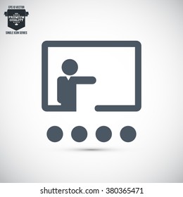 Business Training And Learning Single Icon Vector Illustration