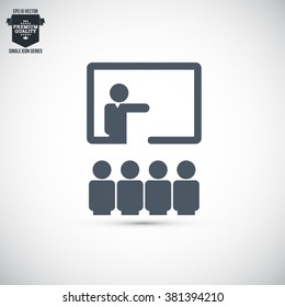 Business Training And Learning Single Icon Vector Illustration