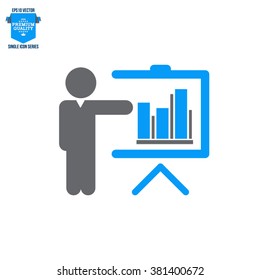 Business Training And Learning Single Icon Vector Illustration