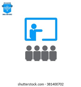 Business Training And Learning Single Icon Vector Illustration