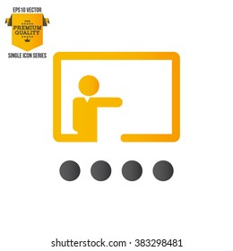 Business Training And Learning Single Icon Vector Illustration