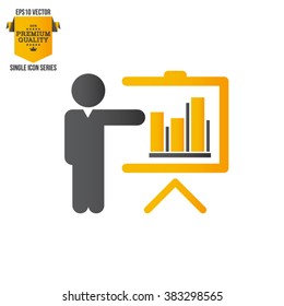 Business Training And Learning Single Icon Vector Illustration