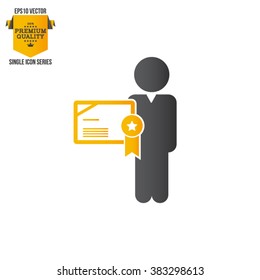 Business Training And Learning Single Icon Vector Illustration