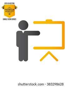 Business Training And Learning Single Icon Vector Illustration