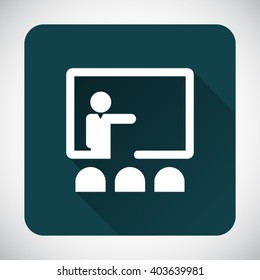 Business Training And Learning Single Icon