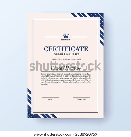 Business, Training Performance Certificate Template