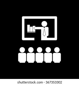 Business Training / Presentation Single Icon
