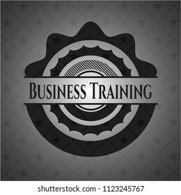 Business Training realistic black emblem