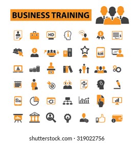 Business Training, Seminar, Conference Icons