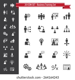 Business Training Set - 20 Icon Set