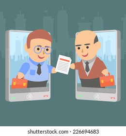 Business Transaction phone