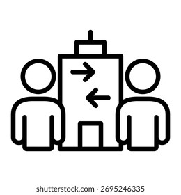 Elemento de icono de transferencia de negocios para diseño