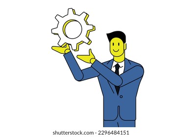Business Transformation, business concept vector illustration.