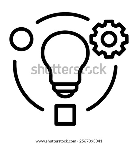 Business Transformation Icon Element For Design
