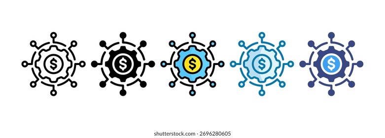 Conjunto de Ícones de Transformação Comercial - Coleção de Vários Estilos