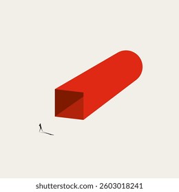 Business transformation vector concept. Symbol of progress, innovation, change. Minimal design eps10 illustration.